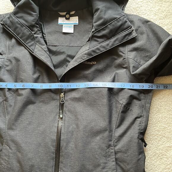 Columbia Interchange 3-in-1 Weatherproof Jacket Shell Small Dark Gray Omni-Tech - Picture 6 of 16